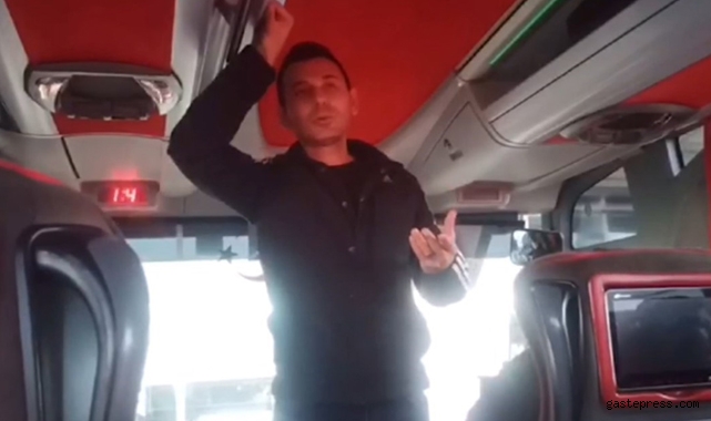 Trafik polisi yolcu otobüsüne yolcu olarak bindi!