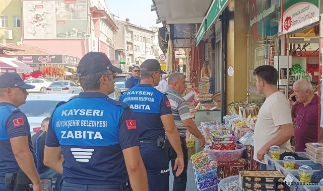 Zabıta ekiplerinden kaldırım ve yol işgallerine denetim!