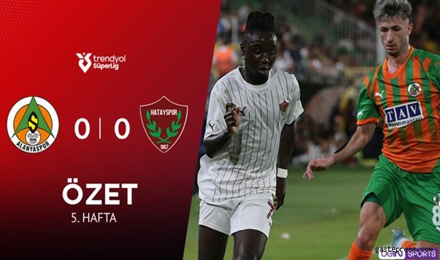 Alanyaspor ve Hatayspor Golsüz Beraberlikte Puanları Paylaştı