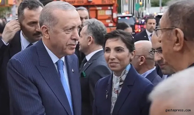 Erdoğan'a ABD'de Hafize Gaye Erkan sürprizi! Karşılayanlar arasında o da vardı!
