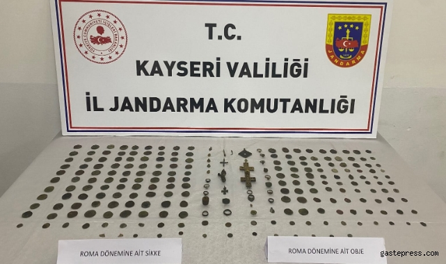 Kayseri'de Tarihi Eser Operasyonu: 240 Adet Tarihi Eser Ele Geçirildi!