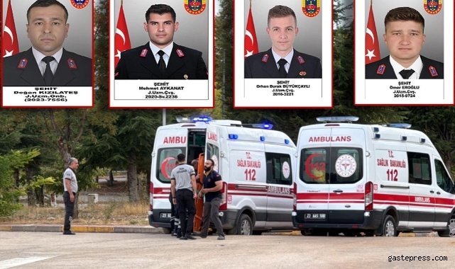 Tunceli'de askeri araç devrildi: 4 şehit, 1 ağır yaralı!