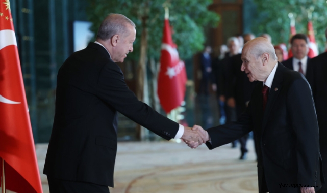 Cumhurbaşkanı Erdoğan, 29 Ekim Cumhuriyet Bayramı tebriklerini kabul etti!