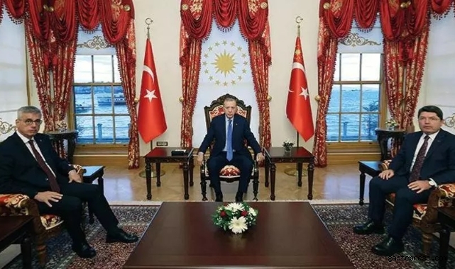 Dolmabahçe'de kritik toplantı! Erdoğan, Bakan Tunç ve Bakan Memişoğlu'nu kabul etti!
