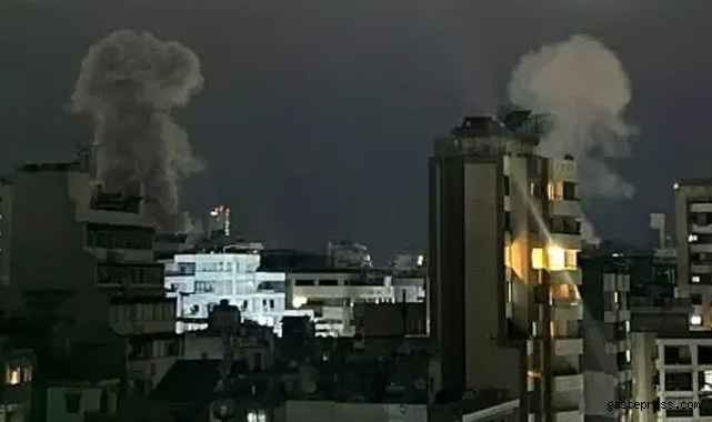 İsrail'den Beyrut'un merkezine bombalı saldırı: Ölü ve yaralılar var...