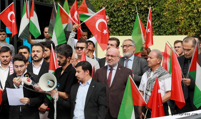 KAYÜ öğrencileri, Filistin'e destek için yürüdü!