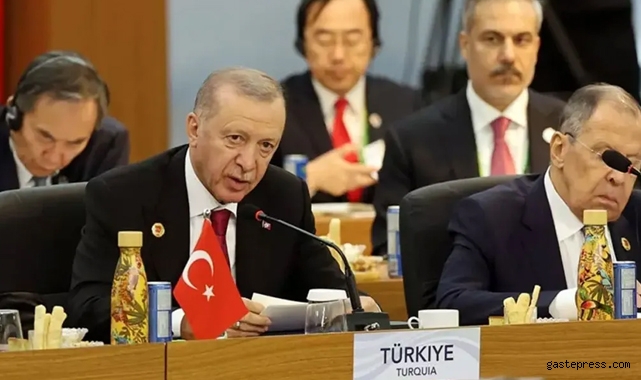 Erdoğan'dan G20 Zirvesi'nde Gazze çağrısı: Derhal kalıcı ateşkes sağlanmalı!