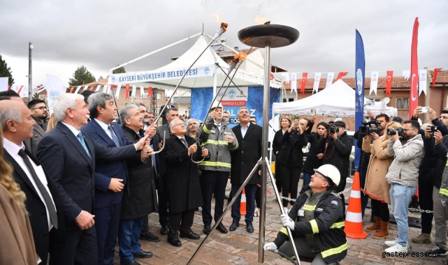 Pınarbaşı doğalgaza kavuştu!