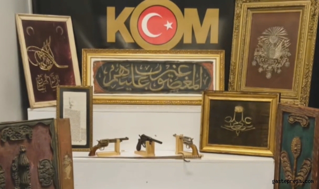 Tarihi eser kaçakçısı polisten kaçamadı!