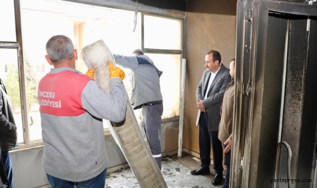 İncesu Belediyesi, Yangında Zarar Gören Evi Yeniden Yapıyor!