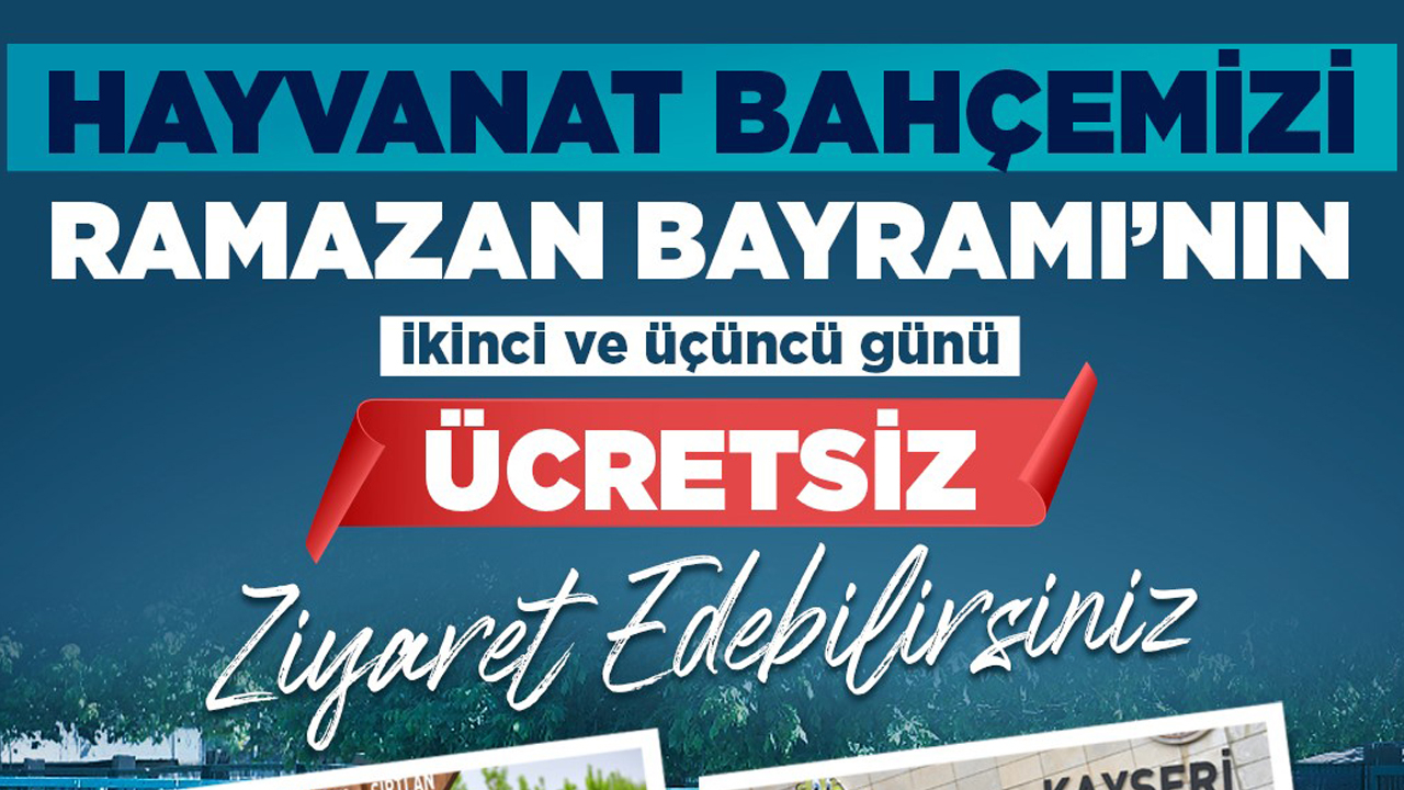 Bayramda hayvanat bahçesi ücretsiz!