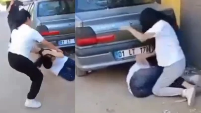 Kızların ‘küfür' kavgası kamerada!