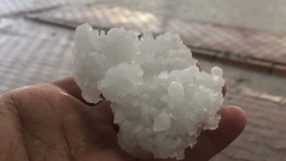Kayseri'de dolu yağışı etkili oldu!