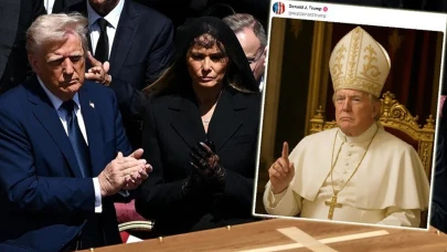 Trump, yapay zeka ile kendisini 'Papa' yaptığı bir fotoğraf paylaştı!
