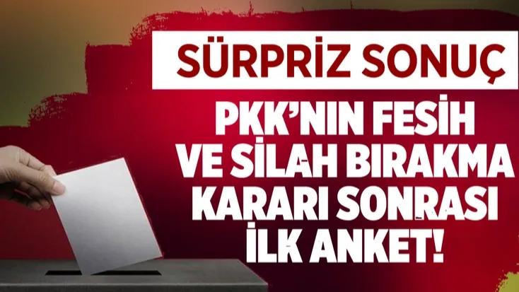 PKK Kararı Sonrası İlk Anket: Hükümet Politikası Başarılı Bulundu!