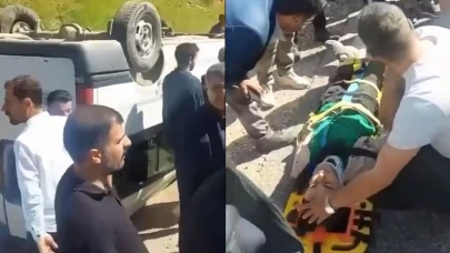 Öğrenci servisinin takla attığı kazada 13 kişi yaralandı!