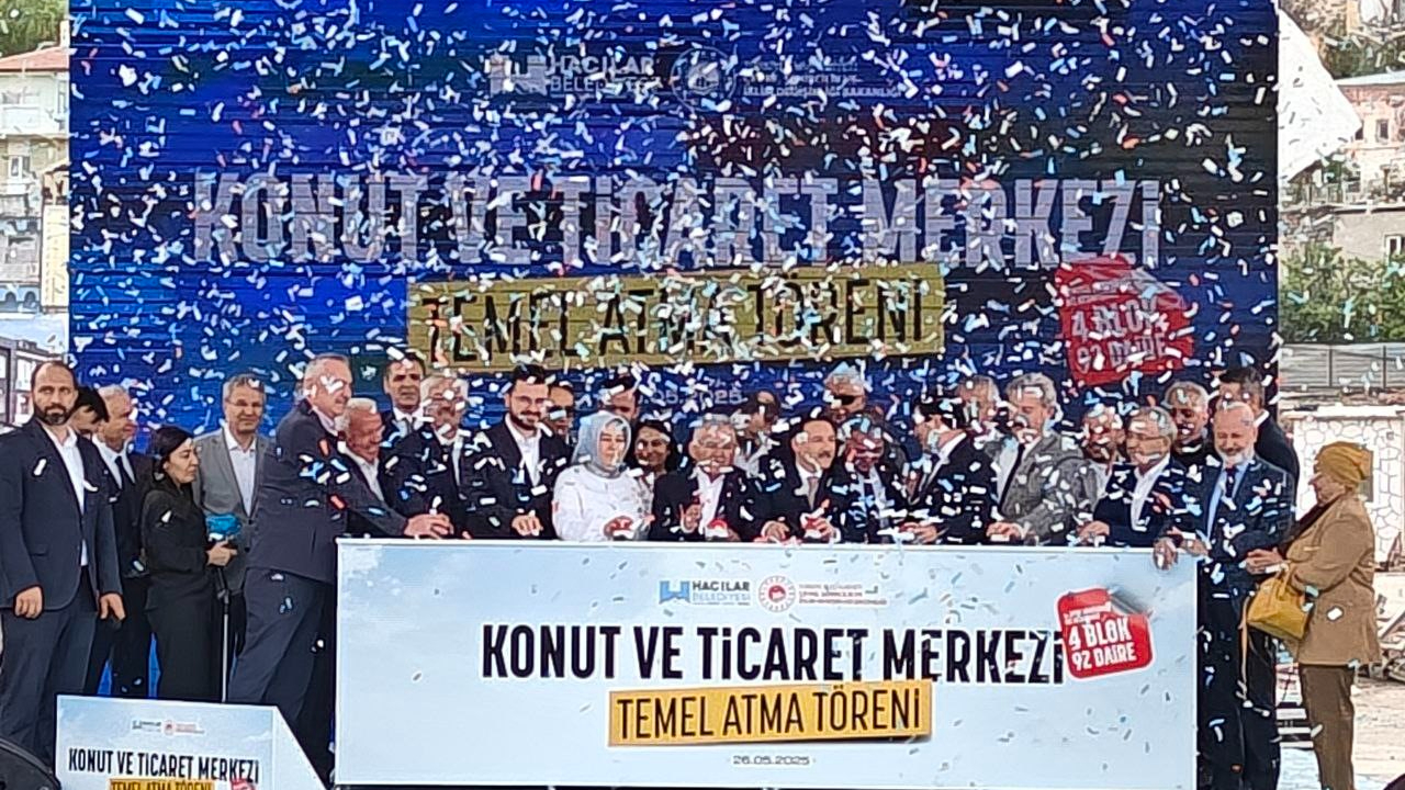Hacılar’da konut ve ticaret merkezi temel atma töreni yapıldı!