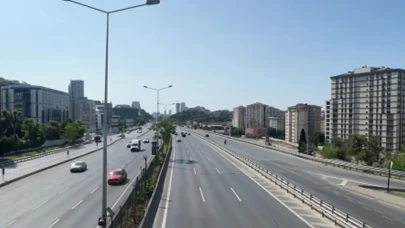 İstanbul'a bakın! Alışılmadık manzara!