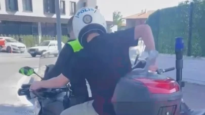 LGS'ye geç kalan öğrencileri polis yetiştirdi!