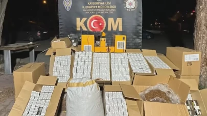 Kayseri'de kaçak tütün operasyonu!