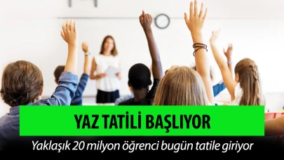 Okullarda karne günü! Yaklaşık 20 milyon öğrenci tatile giriyor!