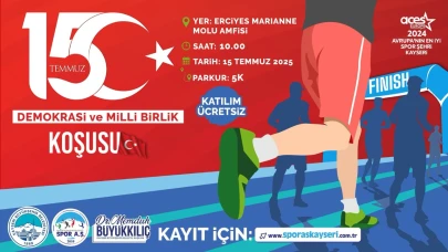 Kayseri’de 15 Temmuz Anısına Koşu Etkinliği Düzenlenecek!