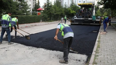 Melikgazi’den İldem’in ulaşımını rahatlatacak asfalt çalışması!