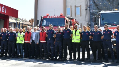 Manisa ve İzmir’deki yangınlara müdahale eden kahraman itfaiyeciler Kayseri’ye döndü!