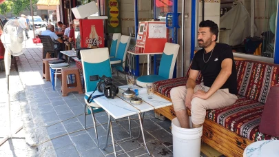 Kayseri'de hava sıcaklığı 40'ı aştı, vatandaş serinlemenin yollarını aradı!