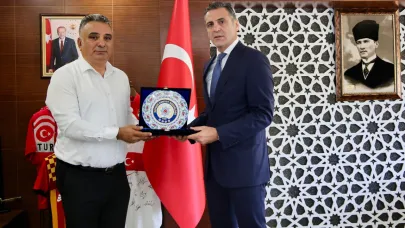 Başkomiser Kemal Kaya, Emniyet Müdürü Atanur Aydın’a Veda Ziyaretinde Bulundu!