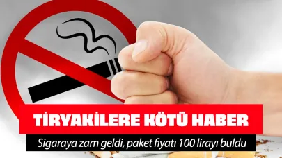 Tiryakilere kötü haber! Sigaraya zam geldi, 100 lirayı buldu!