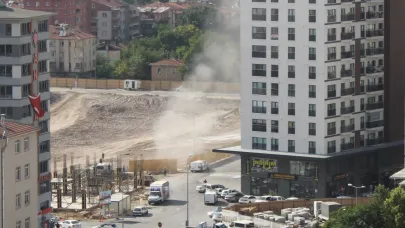 İş makinesi doğalgaz borusunu patlattı!