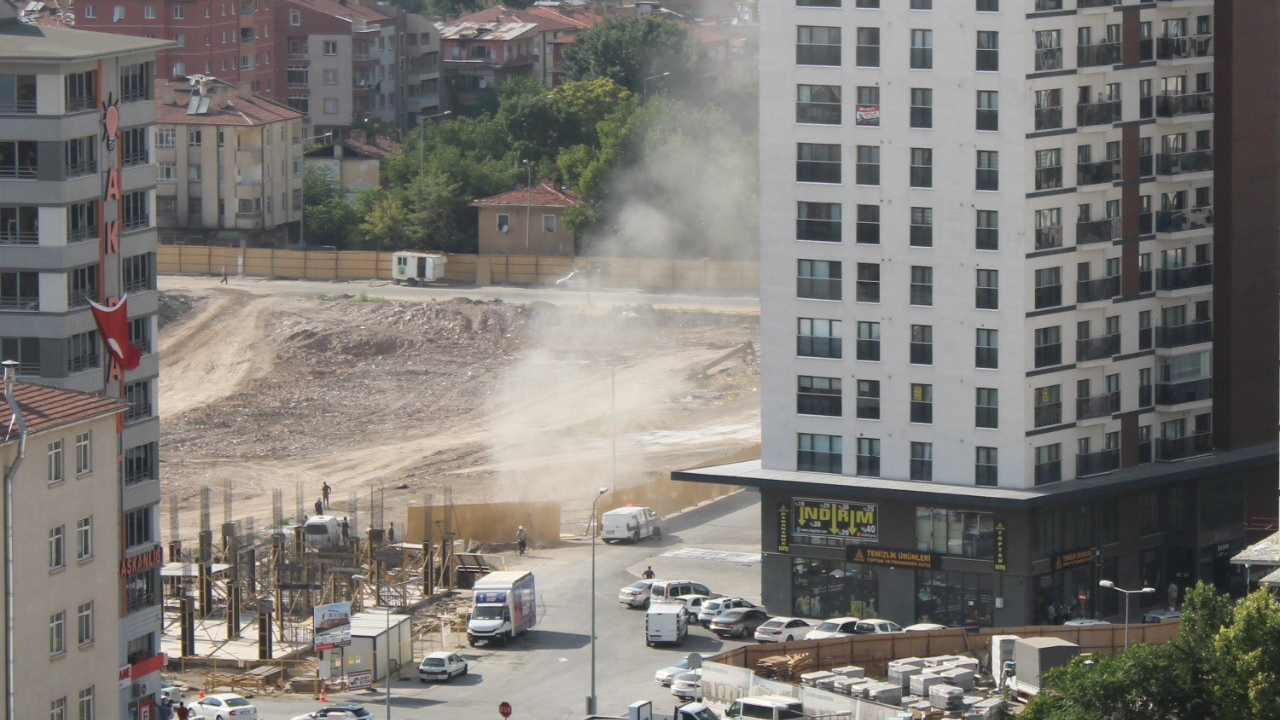 İş makinesi doğalgaz borusunu patlattı!