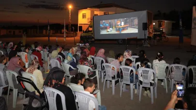 Talas kırsalında yazlık sinema keyfi!