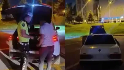 Driftin bedeli ağır oldu: 64 bin TL ceza yazıldı!