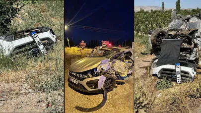 Otomobiller çarpıştı: 1 ölü 7 yaralı!
