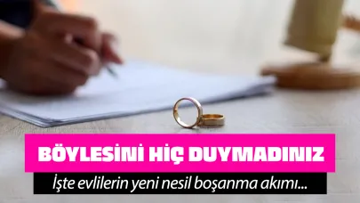 Sorun yaşayan çiftler bu yöntemi deniyor! İşte evlilerin boşanma akımı...