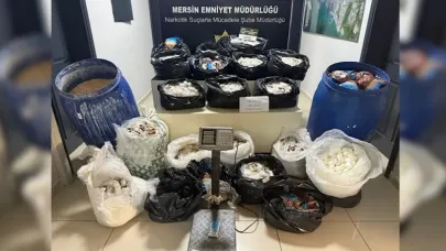 Mersin'de 3 milyon 542 bin uyuşturucu hap ele geçirildi: 8 gözaltı!