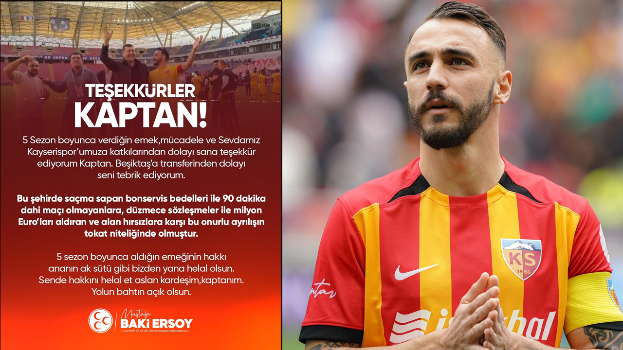 Baki Ersoy: "Teşekkürler kaptan"