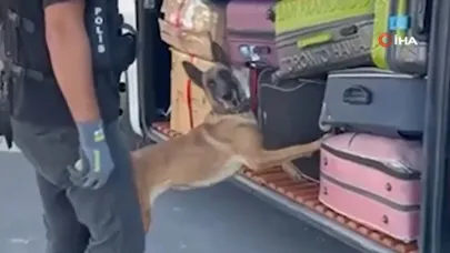 Valizinde 1 kilo uyuşturucuyla yakalandı!