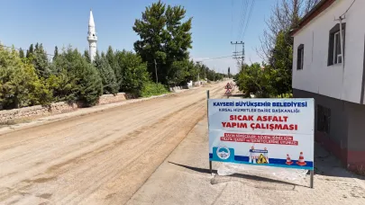 Büyükşehir'den Yeşilhisar'a 10 milyon TL'lik asfalt!