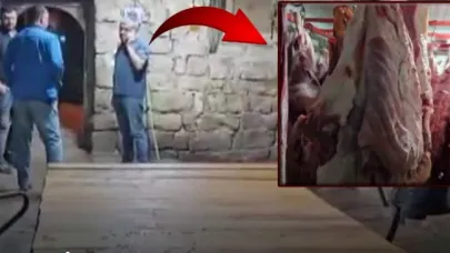 Kayseri’de bir ahırın içinde 1,5 ton mühürsüz ve uygunsuz et tespit edildi!