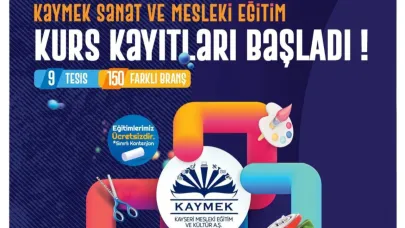 KAYMEK sanat ve mesleki eğitim kurslarına kayıtlar başladı!