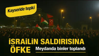 Kayseri’de İsrail’in Sumud Filosu’na müdahalesine tepki!