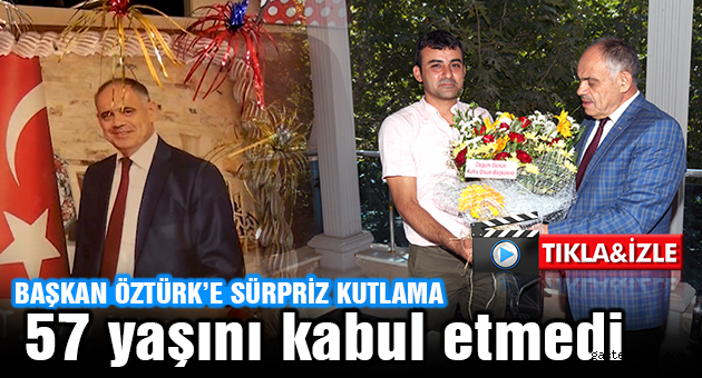 Belediye Personelinden Başkan ÖZTÜRK'e süpriz kutlama