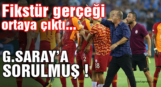 Fikstür G.Saray'a sorulup onaylanmış!