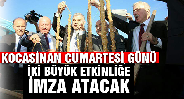 KOCASİNAN, CUMARTESİ GÜNÜ İKİ BÜYÜK ETKİNLİĞE İMZA ATACAK