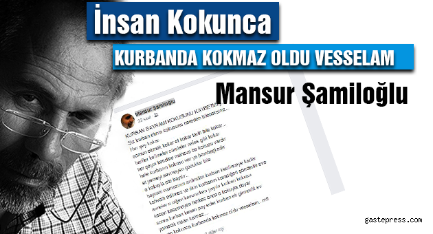 KURBAN BAYRAMI KOKUSUNU KAYBETMİŞ...