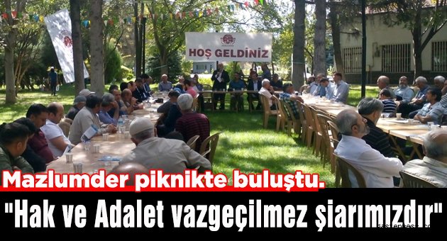 Mazlumder piknikte buluştu.