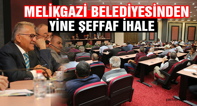 Melikgazi Belediyesinden Yine ŞEFFAF İHALE